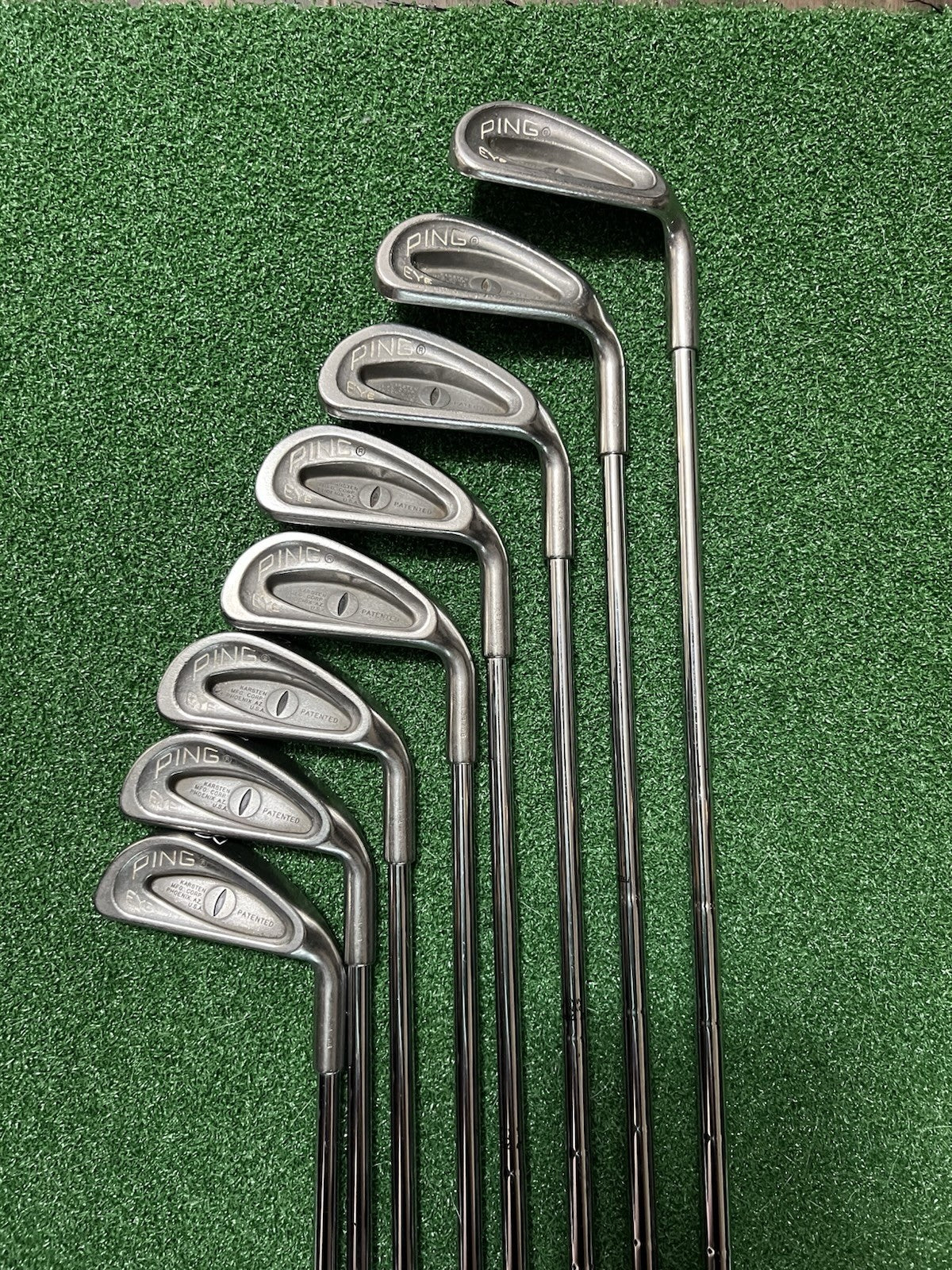 Ping Eye 2 Iron Set 3–PW Black Dot • RH Steel Shaft Reg. Flex - Great Condition