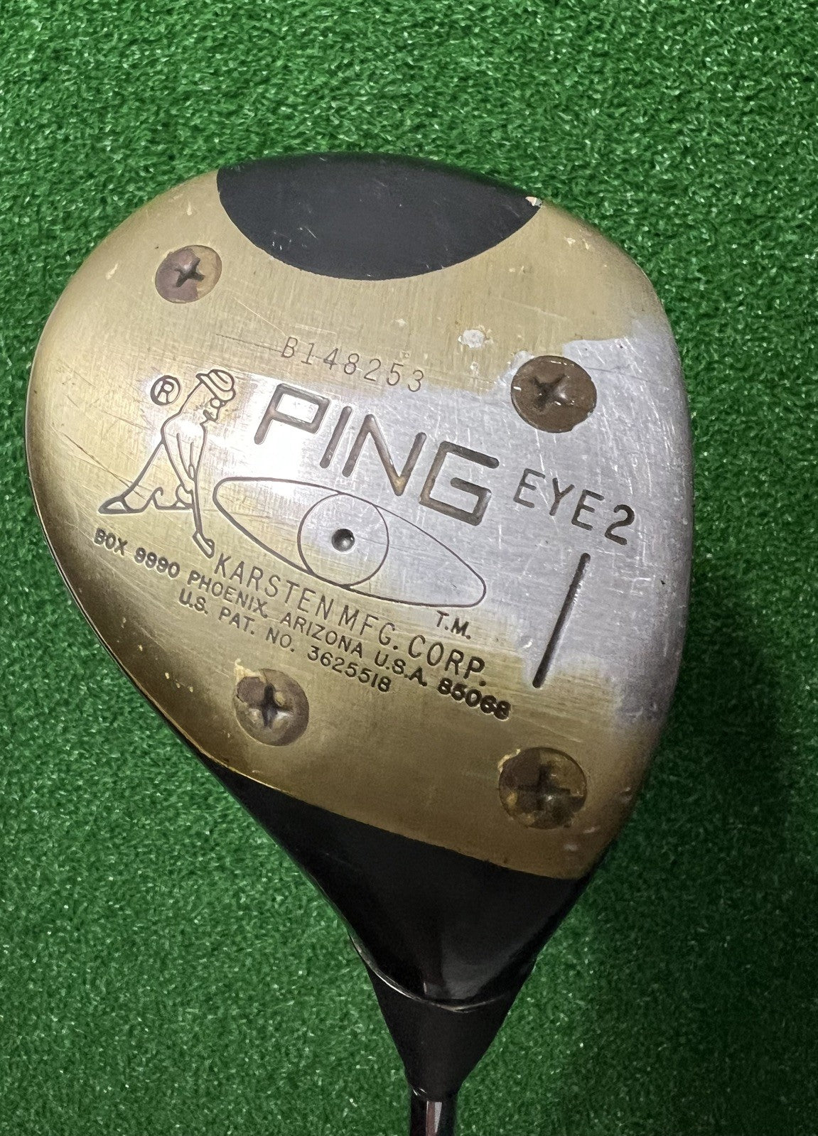 Ping Eye 2 Vintage Driver Black Dot 43in RH Great Condition Unique!